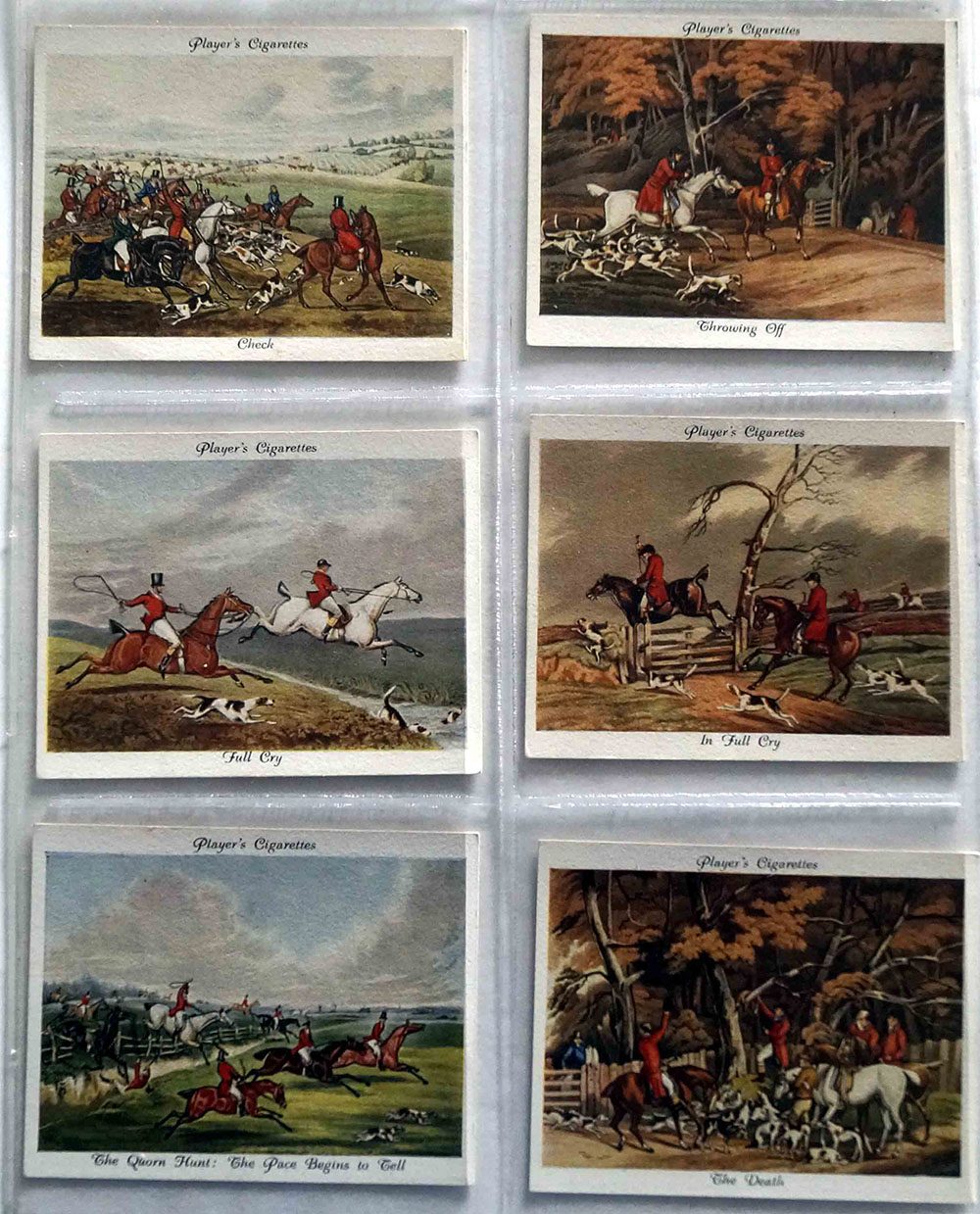 Full Set of 25 Cigarette Cards: Old Hunting Prints (1938) art by British History at The Illustration Art Gallery