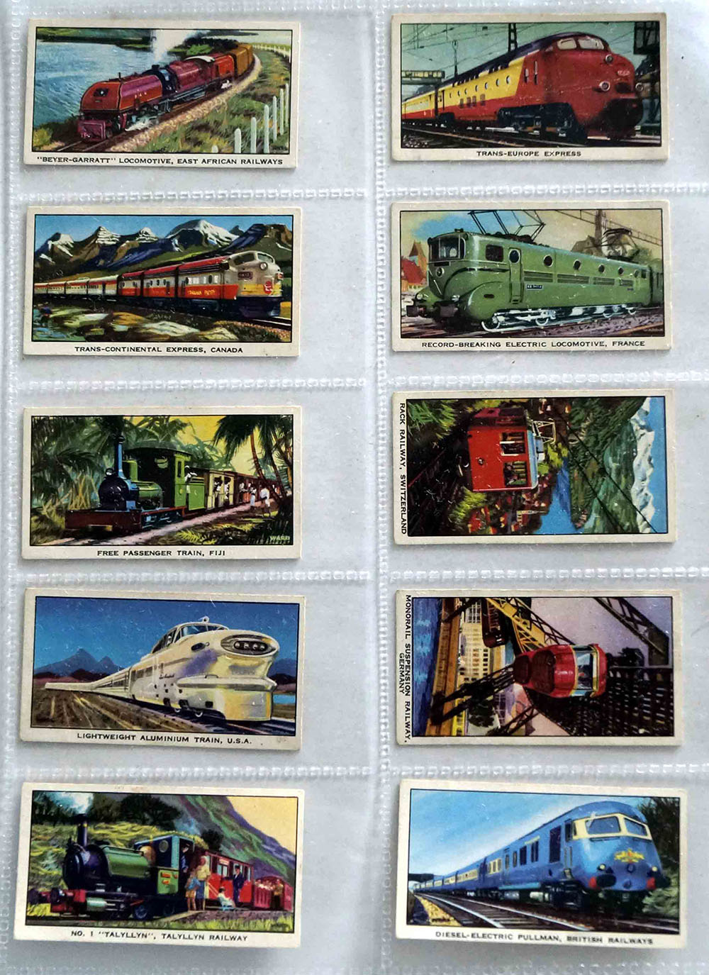Full Set of 16 Cigarette Cards: The Story of the Locomotive (1965) art by Transport at The Illustration Art Gallery