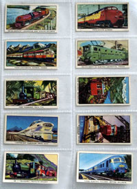 Full Set of 16 Cigarette Cards: The Story of the Locomotive (1965) by Transport at The Illustration Art Gallery