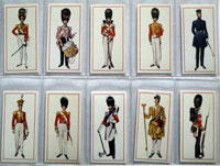 Cigarette cards: Military Uniforms (full set of 50) 1976 
