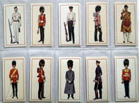 Cigarette cards: Military Uniforms (full set of 50) 1976 