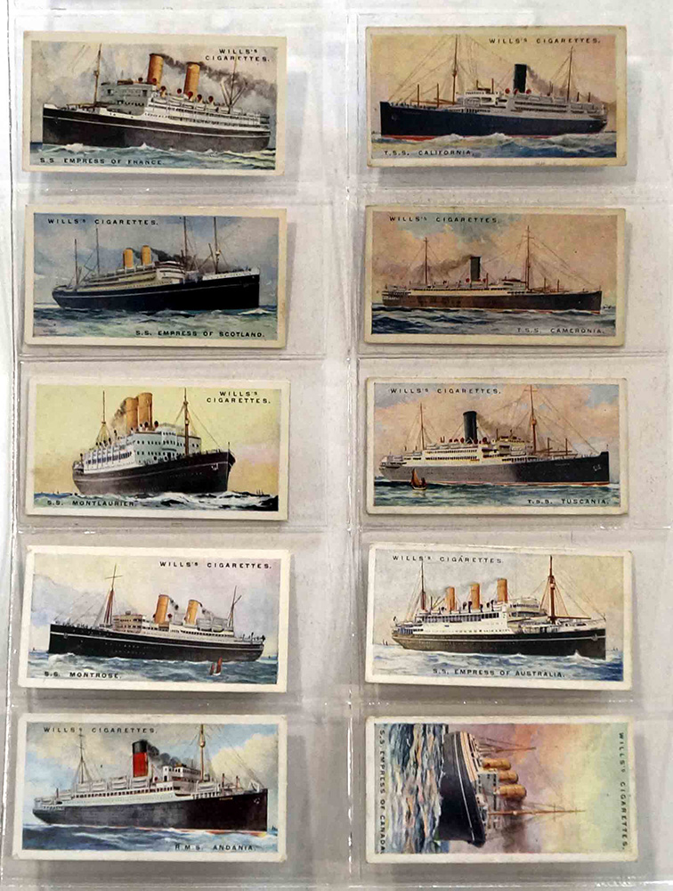 Full Set of 50 Cigarette Cards Merchant Ships of the World (1924) at The Book Palace