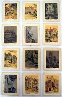 Picturesque Old England  Full set of 25 cards (1931)