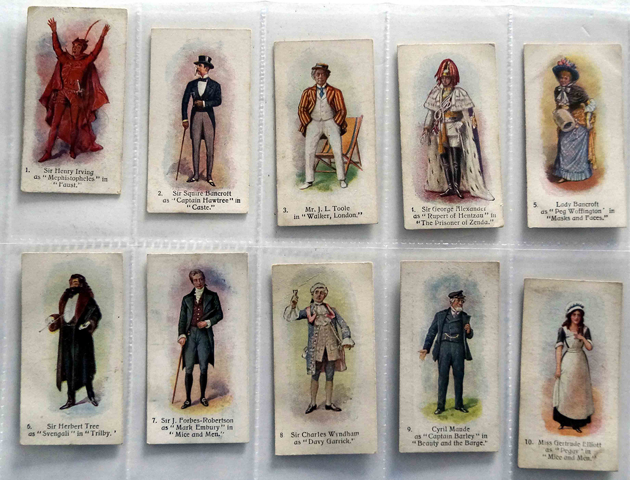 Full Set of 25 Cigarette Cards: Players Past and Present (1916) art by Famous People at The Illustration Art Gallery