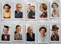 Full Set of 50 Cigarette cards: Radio Celebrities Second Series (1935) 