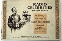 Radio Celebrities (Second series) Full set of 50 cards in Album (1935)