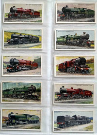 Full Set of 50 Cigarette Cards: Railway Locomotives (1930)