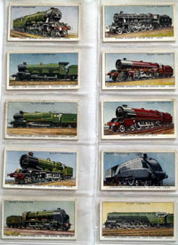 Full Set of 50 Cigarette Cards: Railway Engines (1936) by Transport at The Illustration Art Gallery