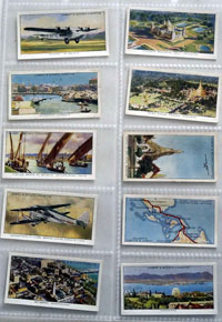 Full Set of 50 Cigarette Cards: Empire Air Routes (1936)