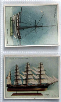 Full Set of 25 Cigarette Cards: Ship Models (1926) 