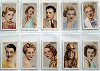 Full Set of 48 Cigarette Cards: Stars of Stage and Screen (1935) by Famous People at The Illustration Art Gallery