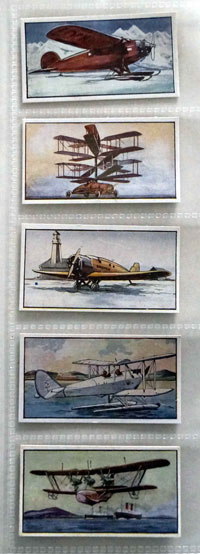 Cigarette cards: Types of Aeroplane (Full set of 25) 1929 