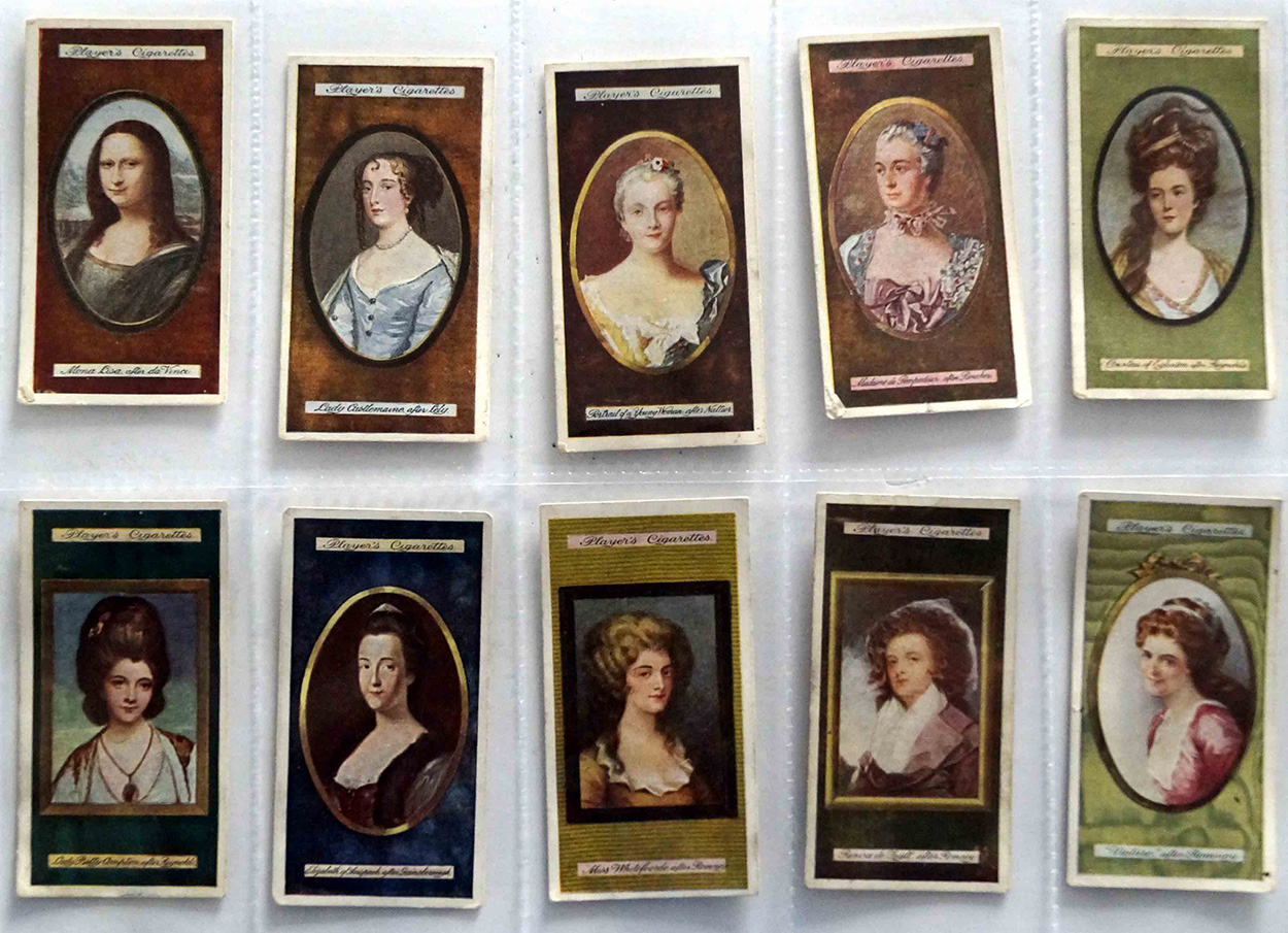 Full Set of 25 Cigarette Cards: Miniatures (1916) art by Famous People at The Illustration Art Gallery