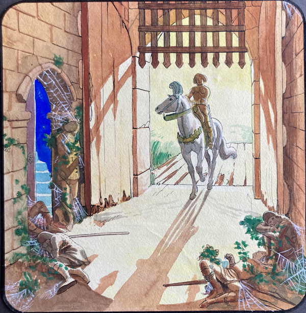 Sleeping Beauty: The Sleeping Castle (Original) by Sleeping Beauty (Coelho) at The Illustration Art Gallery