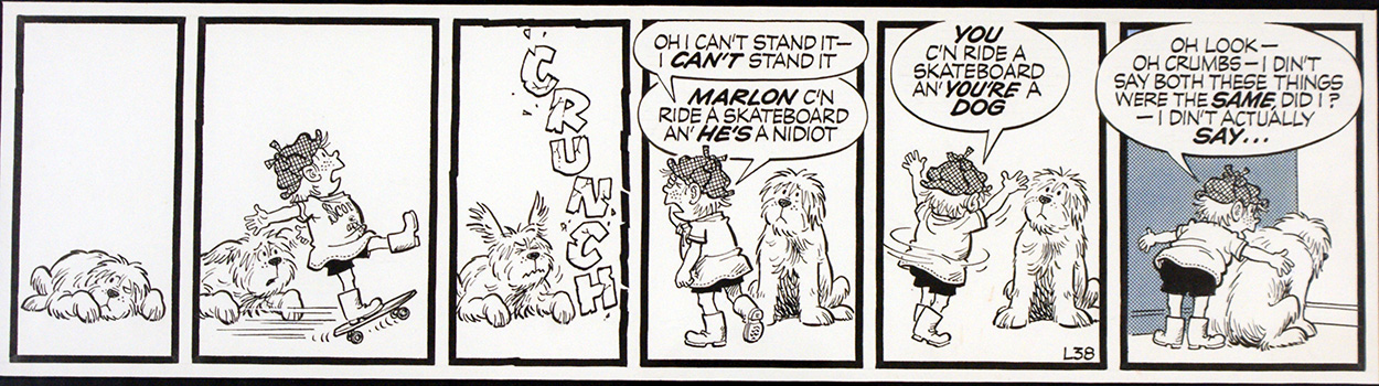 The Perishers daily strip L38: Crunch (Original) art by Dennis Collins at The Illustration Art Gallery