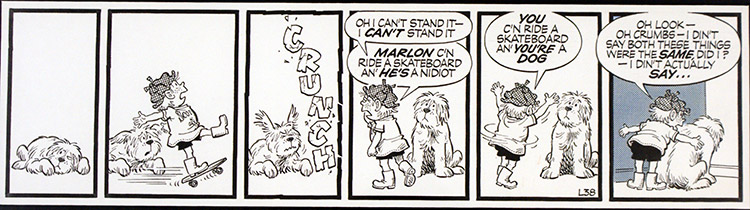 The Perishers daily strip L38: Crunch (Original) by Dennis Collins at The Illustration Art Gallery