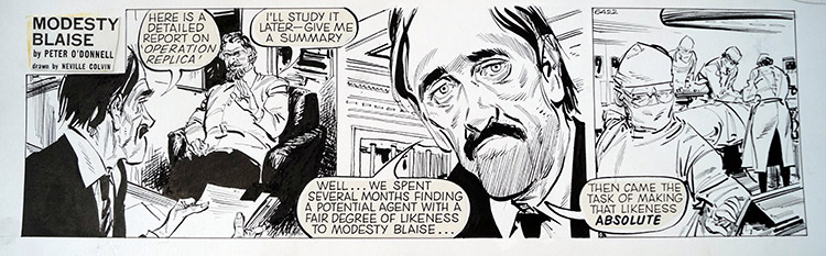 Modesty Blaise daily strip 6422 (Original) by Modesty Blaise (Neville Colvin) at The Illustration Art Gallery