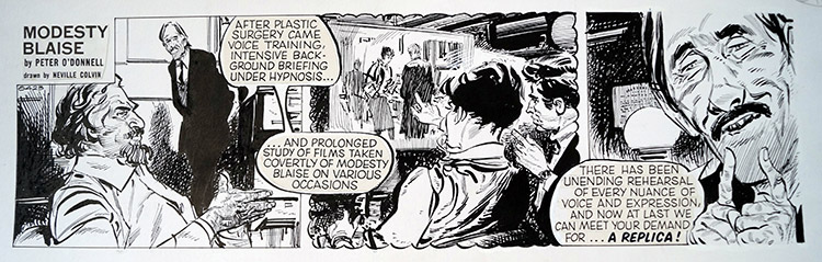 Modesty Blaise daily strip 6423 (Original) by Modesty Blaise (Neville Colvin) at The Illustration Art Gallery