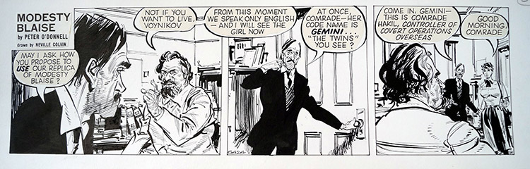 Modesty Blaise daily strip 6424 (Original) by Modesty Blaise (Neville Colvin) at The Illustration Art Gallery