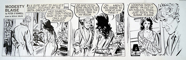 Modesty Blaise daily strip 6433 (Original) by Modesty Blaise (Neville Colvin) at The Illustration Art Gallery