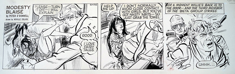 Modesty Blaise daily strip 6438 (Original) by Modesty Blaise (Neville Colvin) at The Illustration Art Gallery