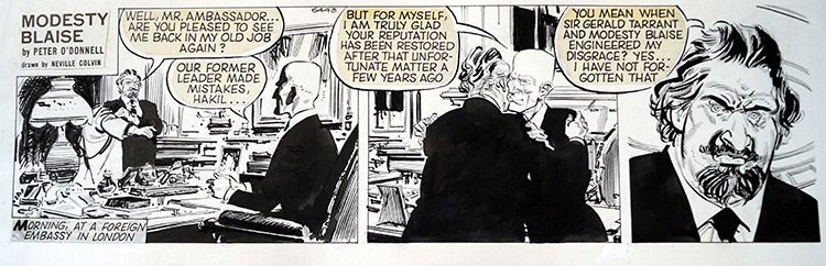 Modesty Blaise daily strip 6443 (Original) by Modesty Blaise (Neville Colvin) at The Illustration Art Gallery