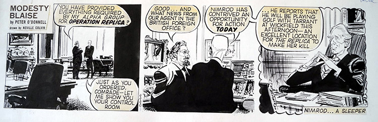Modesty Blaise daily strip 6444 (Original) by Modesty Blaise (Neville Colvin) at The Illustration Art Gallery
