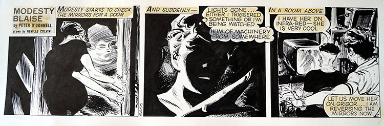 Modesty Blaise daily strip 6466 (Original) by Modesty Blaise (Neville Colvin) at The Illustration Art Gallery