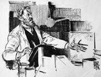 Wilhelm Roentgen X-Ray (Original) (Signed)
