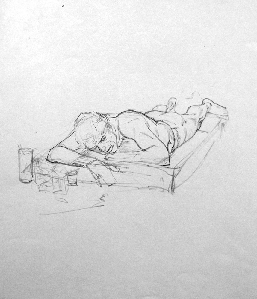 Modesty Blaise sketch 19 (Original) art by Modesty Blaise (Neville Colvin) at The Illustration Art Gallery