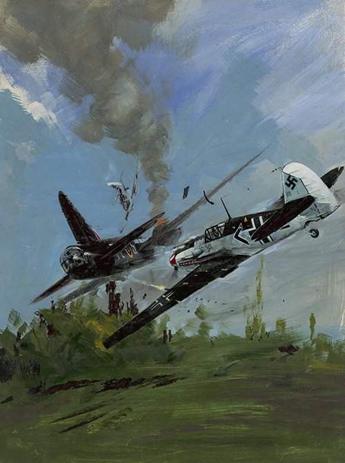 Battle Picture Library cover #753  'Penal Squadron' (Original) (Signed) by War and Battle Libraries Covers (Coton) at The Illustration Art Gallery
