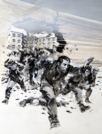 Raid On Amiens Jail 2 art by Graham Coton