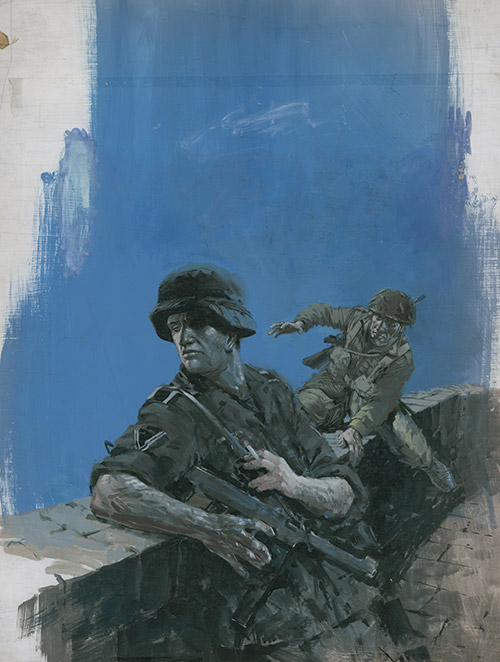 War Picture Library cover #880  'The Dark Terror' (Original) by War and Battle Libraries Covers (Coton) at The Illustration Art Gallery