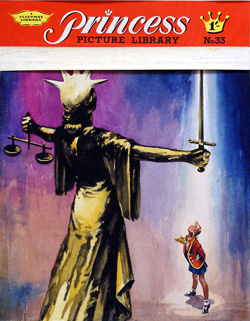 Princess Picture Library cover - Sue Fights For Justice (Original) by Jon Davis at The Illustration Art Gallery