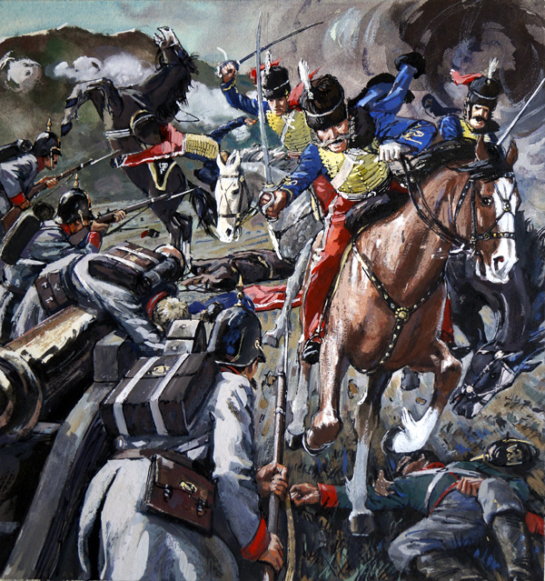 Charge of the Light Brigade (Original) by Leo Davy at The Illustration Art Gallery