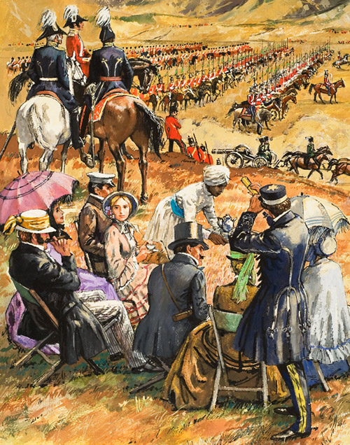 Crimean War The Spectators (Original) by Leo Davy at The Illustration Art Gallery