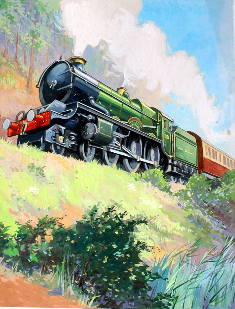 Great Western Steam Engine (Original) art by Geoffrey Day at The Illustration Art Gallery