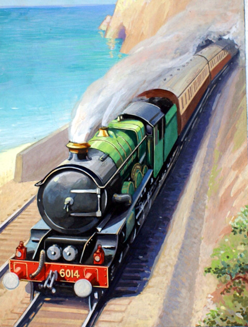 Southern Railway Dorset Coast 1950 (Original) by Geoffrey Day at The Illustration Art Gallery