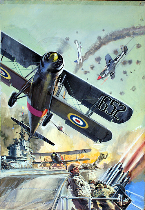 War Picture Library cover #8  'Wings Over The Navy' (Original) by Giorgio De Gaspari at The Illustration Art Gallery