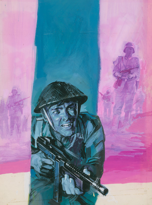 Battle Picture Library cover #5  'The Ghost Battalion' (Original) by Pino Dell'Orco at The Illustration Art Gallery
