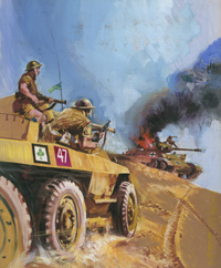 War Picture Library Cover 119  'Thunder in the Desert' art by Pino Dell'Orco