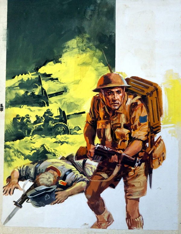 Gunflash Cover artwork War Picture Library 157 (Original) by Pino Dell'Orco at The Illustration Art Gallery