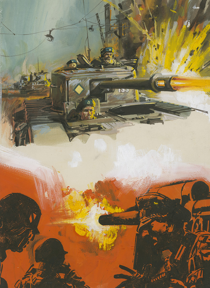 War Picture Library cover #222  'Road to Berlin' (Original) art by Pino Dell'Orco at The Illustration Art Gallery
