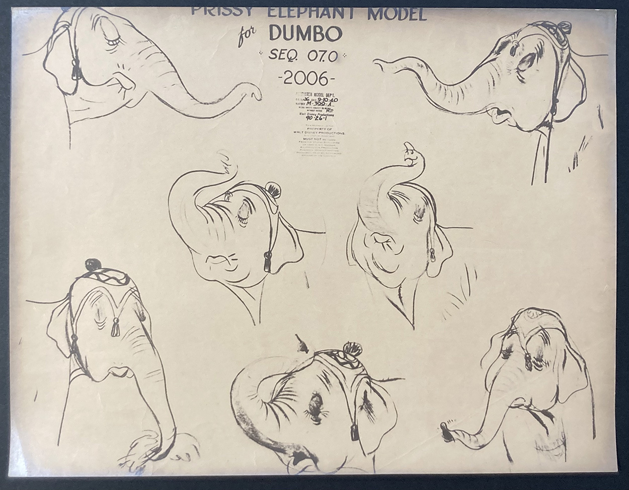 Prissy Elephant from Disney's Dumbo (Ozalid) (Original) art by Disney Studio at The Illustration Art Gallery