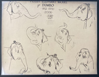Prissy Elephant from Disney's Dumbo (Ozalid) (Original)