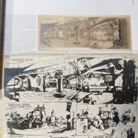 Gepetto's house as it appears in the book and in this Ozalid