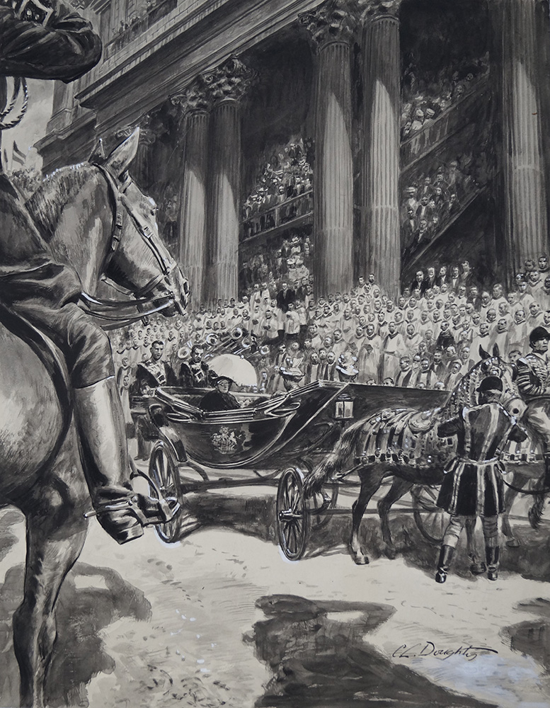 Queen Victoria's Diamond Jubilee 1897 (Original) (Signed) art by British History (Doughty) at The Illustration Art Gallery