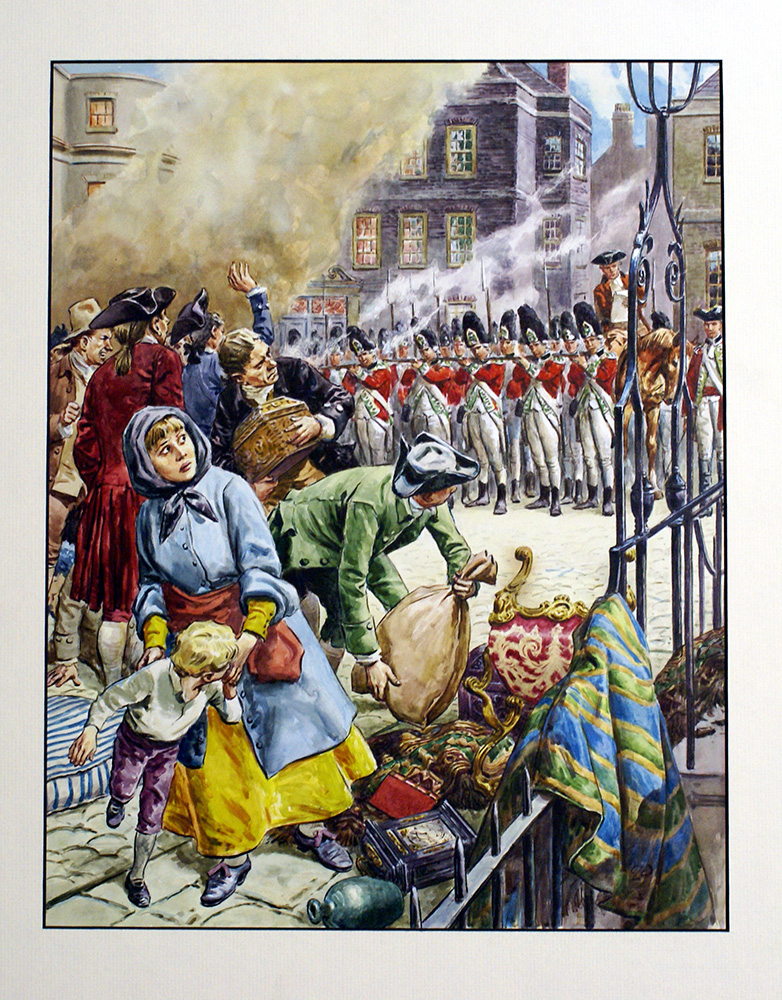 The Gordon Riots (Original) (Signed) art by British History (Doughty) at The Illustration Art Gallery