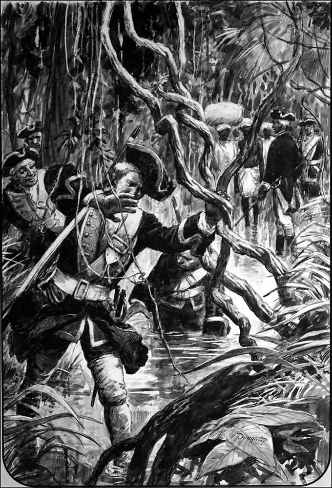 Clive of India - March Through The Jungle (Original) (Signed) art by British History (Doughty) at The Illustration Art Gallery