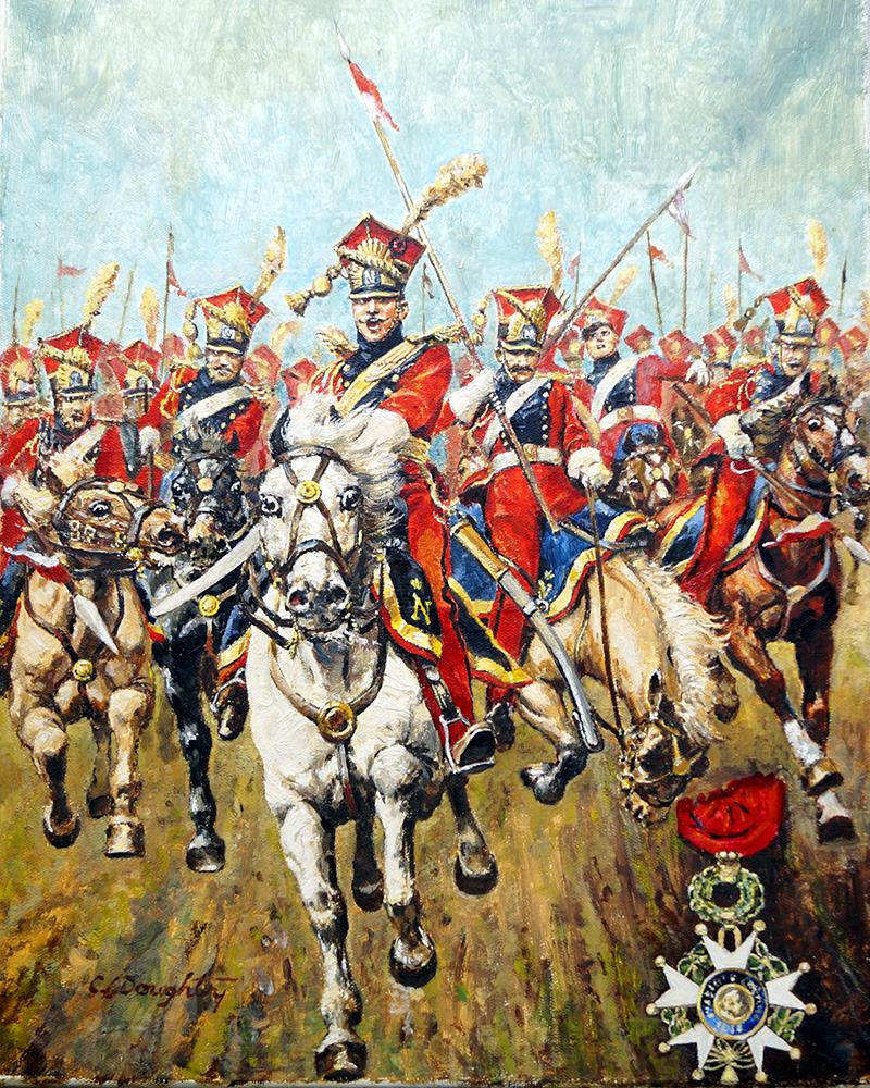 French Cavalry Charge (Original) (Signed) art by Cecil Doughty at The Illustration Art Gallery